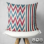 Zig Zag And Striped Cotton Ikat Cushion Cover, thumbnail 4 of 7