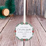 Personalised Our First Christmas Family Ceramic Ornament, thumbnail 6 of 7