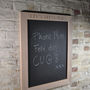 Personalised White Oiled Oak Cork Or Chalk Notice Board, thumbnail 6 of 7