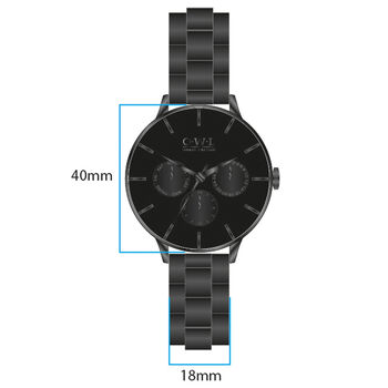 Pembrey Mens Personalised Bracelet Watch, 8 of 8