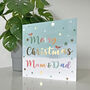 Superstar Christmas Mum And Dad Card, thumbnail 2 of 2