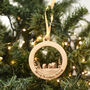 Personalised Christmas Town Tree Decoration, thumbnail 5 of 5