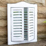 Vintage Style Mirror With Shutters, thumbnail 3 of 7