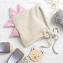 Dinosaur Baby Bonnet Easy Knitting Kit, thumbnail 1 of 12