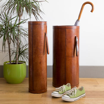 Personalised Leather Umbrella Stand Two Colours, 4 of 11