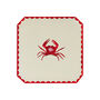 Crab Set Of Four Embroidered Napkins, thumbnail 3 of 3