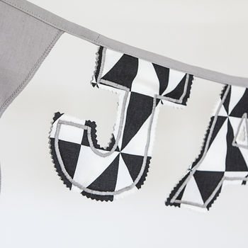 Personalised Monochrome Bunting, 2 of 4