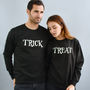 'Trick' Or 'Treat' Halloween Unisex Sweatshirt Set, thumbnail 1 of 8
