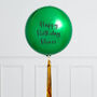 Personalised Emerald Green Inflated Party Orb, thumbnail 2 of 2