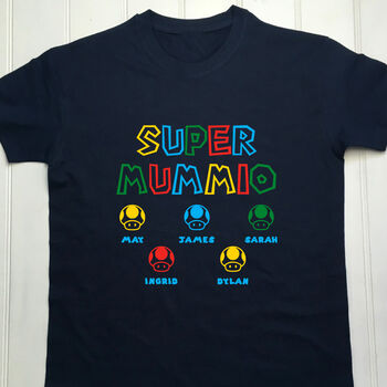 Personalised Super Mummio Mum T Shirt, 4 of 10