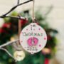 Baby's 1st Christmas Decoration Tree Bauble 2024, thumbnail 1 of 6