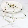 Simple Pearl And Gemstone Beaded Necklace, thumbnail 10 of 12