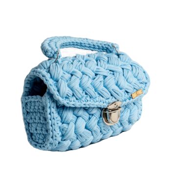 Handmade Crochet Knit Hand Bag, 10 of 12