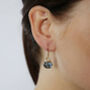 Aquamarine Quartz, Moonstone And Pearl Earrings, thumbnail 7 of 10