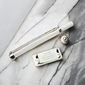 Personalised Plain Silver Plated Certificate Holder, 7 of 7