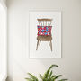 Wooden Chair Art Print, thumbnail 2 of 2