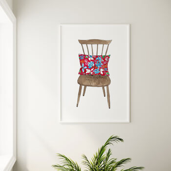 Wooden Chair Art Print, 2 of 2