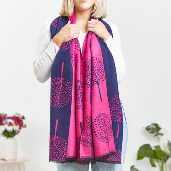 Mulberry Tree Of Life Reversible Scarf, 3 of 10