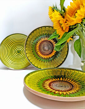 Xl Green Sunflower Platter, 2 of 9