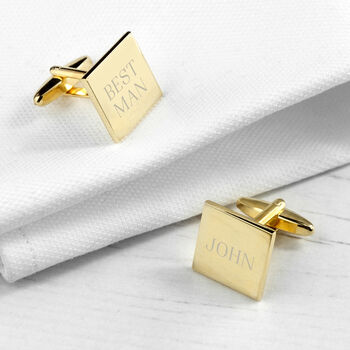 Personalised Luxury Square Cufflinks, 3 of 8