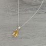 Citrine Teardrop Necklace, thumbnail 3 of 5