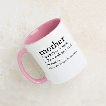 Mother: Paid With Love And Prosecco Mug, 3 of 8