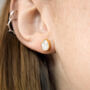 Moonstone Teardrop Stud Earrings, thumbnail 2 of 7