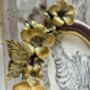 Gold Oval Floral Photo Frame With Butterfly Detail 15 X 10cm, thumbnail 5 of 7