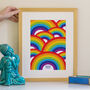 Bright And Bold Personalised Rainbow Print, thumbnail 3 of 3