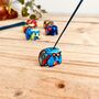 Hand Painted Ceramic Elephant Incense Stick Holder, thumbnail 2 of 9