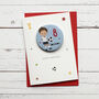 Footballer Badge Birthday Card, thumbnail 1 of 2