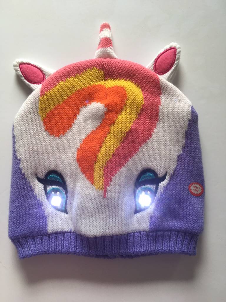 led unicorn hat with moving ears