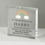 Personalised Rainbow Baby Memorial Crystal Token, thumbnail 1 of 4