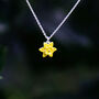 Yellow Daffodil March Birth Flower Necklace Petite, thumbnail 1 of 4