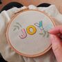 Joy Embroidery Kit, thumbnail 2 of 3