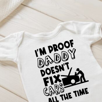 Pregnancy Announcement Vest | I’m Proof Daddy Doesn’t, 2 of 9