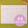 A4 Colourful Social Media Weekly Planner Pad, thumbnail 1 of 7