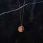 Crescent Lune Disc Pendant Necklace, thumbnail 4 of 8