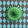 Green Paper Fan Hanging Decoration, thumbnail 1 of 4
