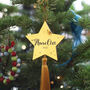 Personalised Golden Star Christmas Tree Decoration, thumbnail 3 of 9