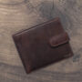 Personalised Thick Oiled Leather Wallet Rfid, thumbnail 2 of 10