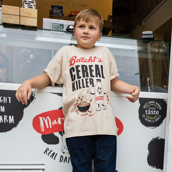 Cereal Killer Boys' Slogan T Shirt, 2 of 4