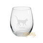 Personalised Cat Engraved Glass, thumbnail 1 of 4
