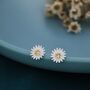Delicate Daisy Flower Blossom Stud Earrings, thumbnail 1 of 11