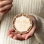 Personalised Christmas Wreath Bauble Decoration, thumbnail 1 of 6