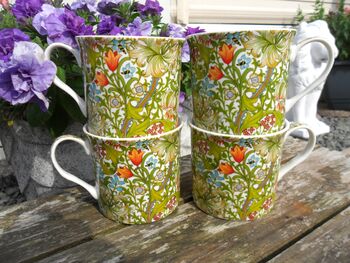 Set Of Four Gift Boxed Palace Mugs In William Morris Golden Lily Design, 8 of 12