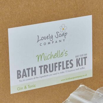 Personalised Bath Truffle Making Kit, 5 of 5
