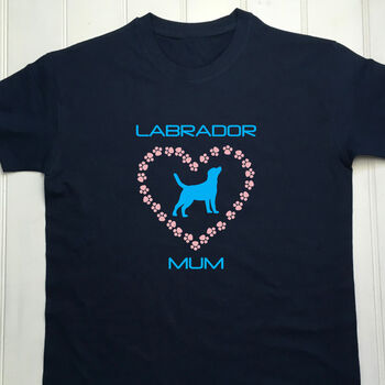 Personalised Adults Labrador Dog T Shirt, 3 of 11