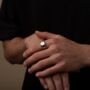 Engraved Initial Signet Ring In Silver Or Gold, thumbnail 8 of 11