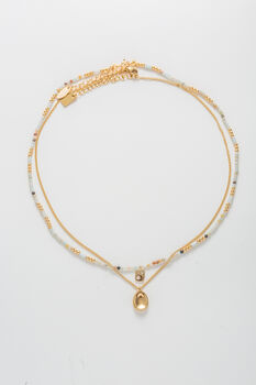 Golden Glow Layered 18ct Gold Plated Necklace Set, 6 of 8